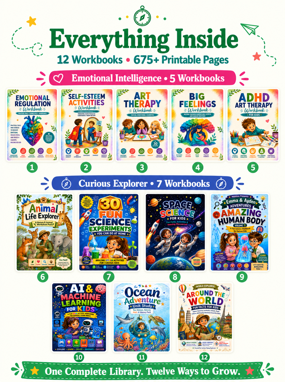 ResiliKids™ Full Growth - 12 in 1 Confidence & Explorer Bundle