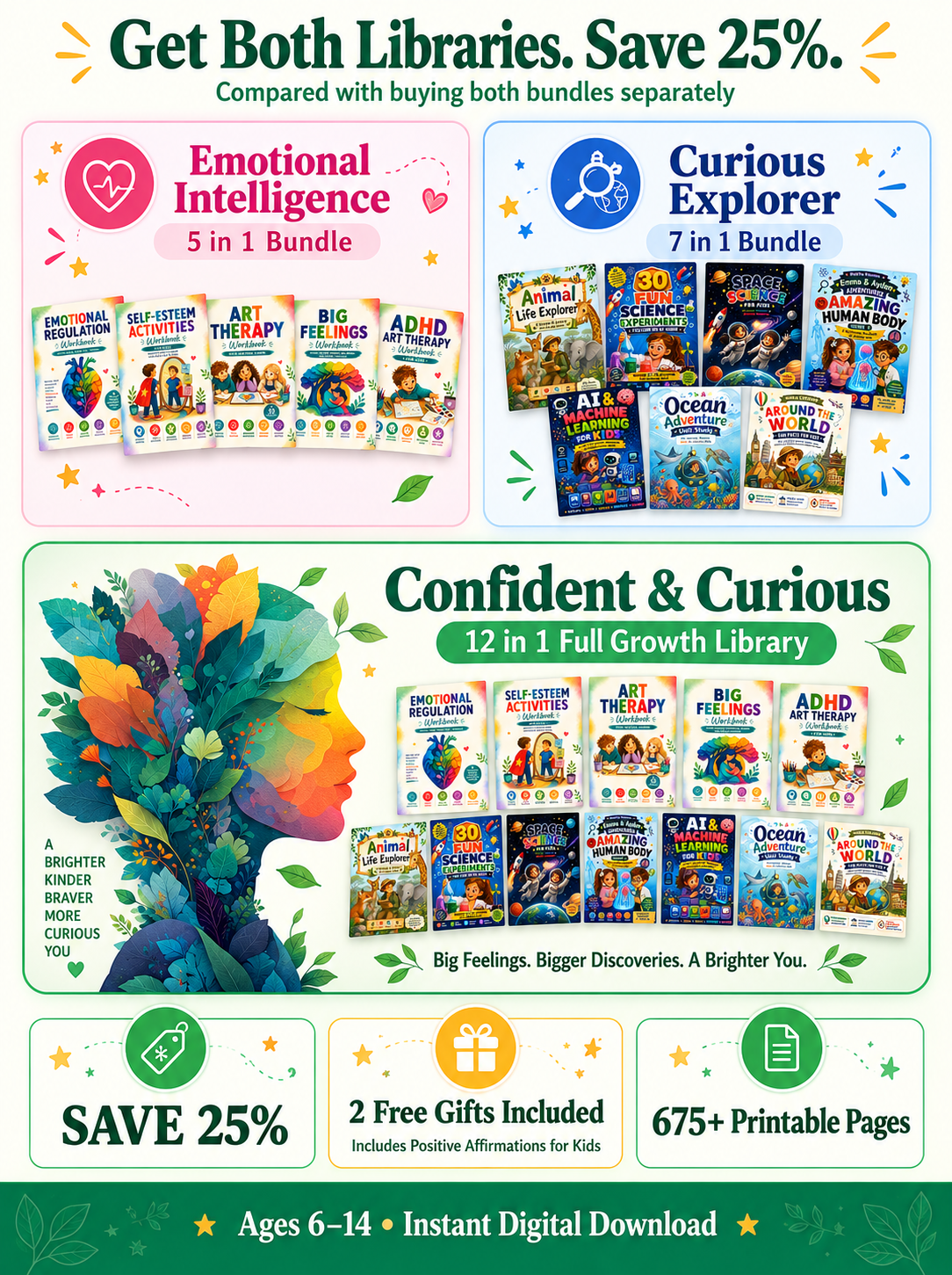 ResiliKids™ Full Growth - 12 in 1 Confidence & Explorer Bundle